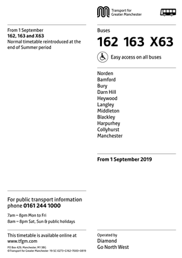 162 163 X63 Easy Access on All Buses