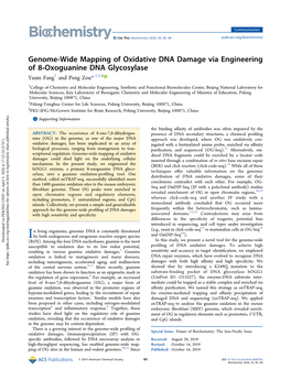 Genome-Wide Mapping of Oxidative DNA Damage Via Engineering of 8