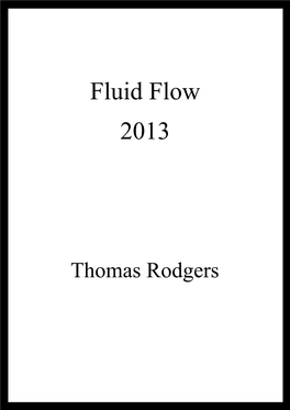 Fluid Flow Notes