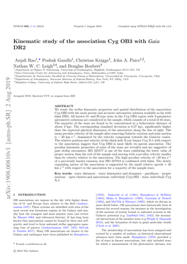 Kinematic Study of the Association Cyg OB3 with Gaia DR2