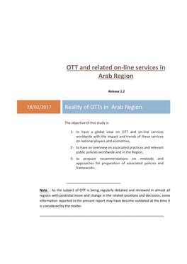 OTT and Related On-Line Services in Arab Region