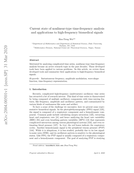 Arxiv:2004.00501V1 [Eess.SP] 31 Mar 2020 Timating Blood Pressure [127]