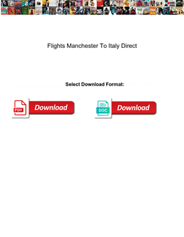 Flights Manchester to Italy Direct