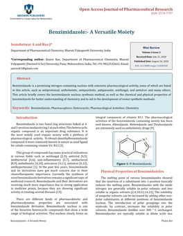 Benzimidazole:- a Versatile Moiety