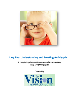 Lazy Eye: Understanding and Treating Amblyopia