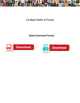 Cit Bank Refer a Friend