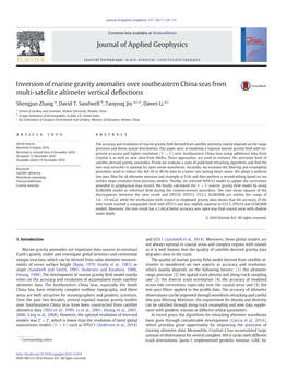 Inversion of Marine Gravity Anomalies Over Southeastern China Seas from Multi-Satellite Altimeter Vertical Deﬂections