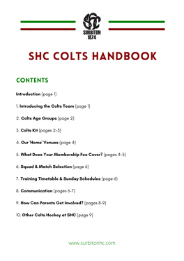 Colts Handbook