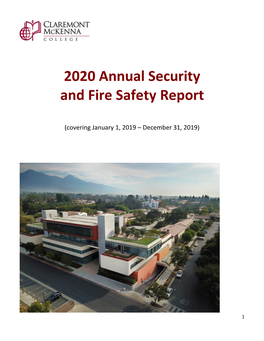 2020 Annual Security and Fire Safety Report