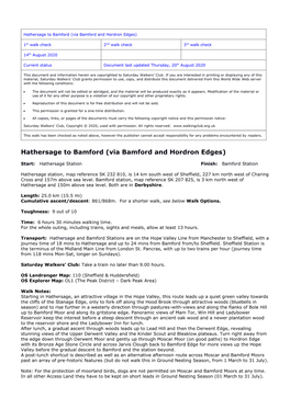 Hathersage to Bamford (Via Bamford and Hordron Edges)