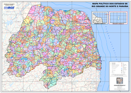 Mapa Político Dos Estados De Rio Grande Do Norte E Paraíba