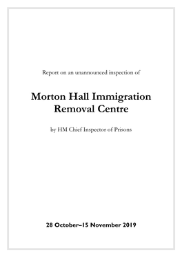 Morton Hall Immigration Removal Centre