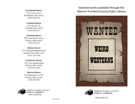 Weird Westerns