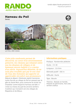 Hameau Du Poil Senez