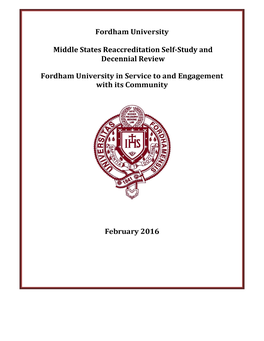 Middle States Reaccreditation Self-Study and Decennial Review