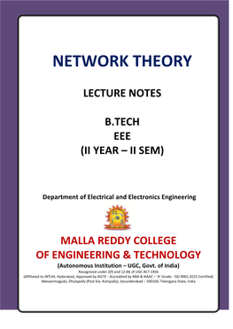 Network Theory