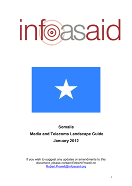 Somalia Media and Telecoms Landscape Guide January 2012