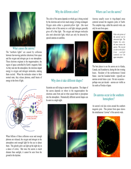 What Causes the Aurora?