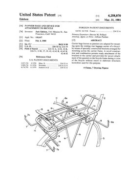 United States Patent (19) 11 4,258,870 Edelson (45) Mar