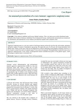 Aggressive Angiomyxoma