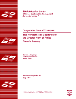 The Northern Tier Countries of the Greater Horn of Africa Executive Summary