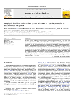 Geophysical Evidence of Multiple Glacier Advances in Lago Fagnano (54�S), Southernmost Patagonia