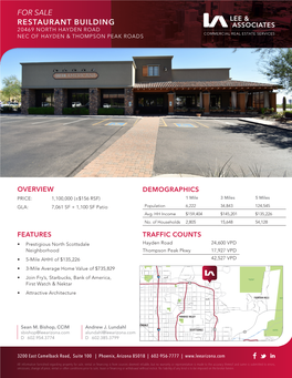 Restaurant Building for Sale