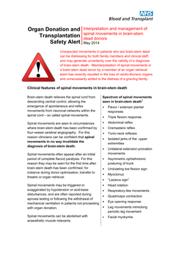 Spinal Movements Briefing Document FINAL290514