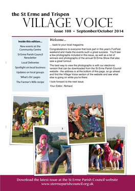 The St Erme and Trispen Village Voice Issue 108 • September/October 2014