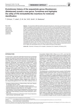 Evolutionary History of the Sequestrate Genus Rossbeevera (Boletaceae) Reveals a New Genus Turmalinea and Highlights the Utility