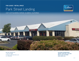 Park Street Landing 2307-2337 BLANDING AVENUE, ALAMEDA, CALIFORNIA