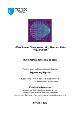 ISTTOK Plasma Tomography Using Minimum Fisher Regularization