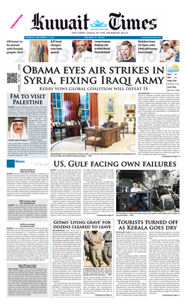 Obama Eyes Air Strikes in Syria, Fixing Iraqi Army
