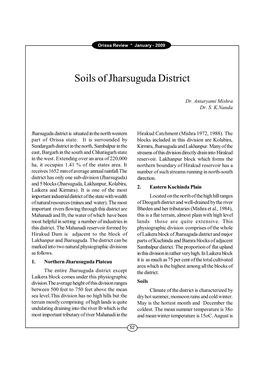 Soils of Jharsuguda District
