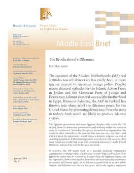 Middle East Brief 25