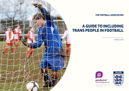 A Guide to Including Trans People in Football