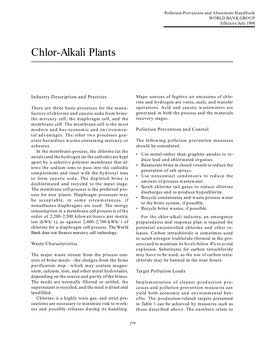 Chlor-Alkali Plants