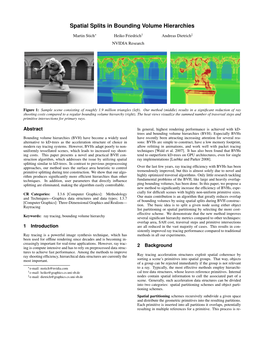 Spatial Splits in Bounding Volume Hierarchies