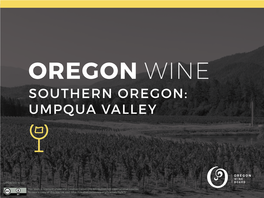 Southern Oregon: Umpqua Valley