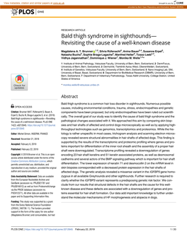 Bald Thigh Syndrome in Sighthounds—Revisiting the Cause of a Well-Known Disease