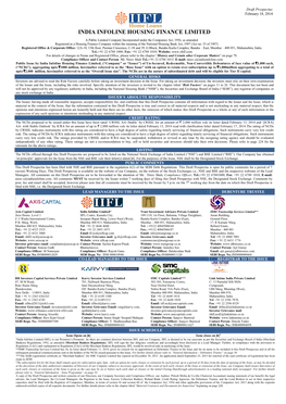 India Infoline Housing Finance Limited