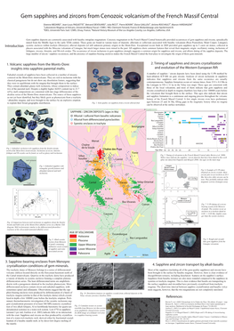 Gem Sapphires and Zircons from Cenozoic Volcanism of the French Massif Central