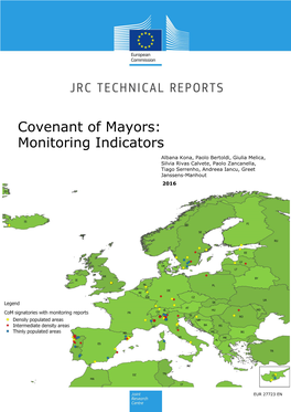Covenant of Mayors: Monitoring Indicators