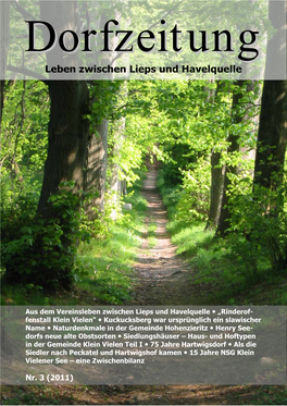 Leben Zwischen Lieps Und Havelquelle