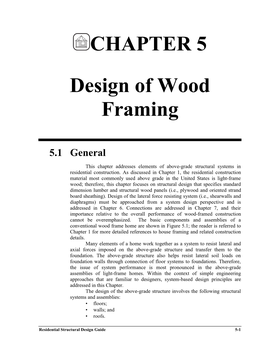Design of Wood Framing
