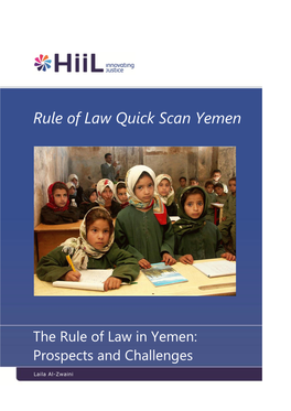 Rule of Law Quick Scan Yemen