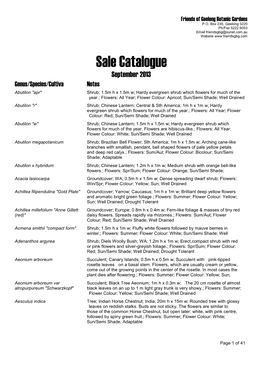 Sale Catalogue
