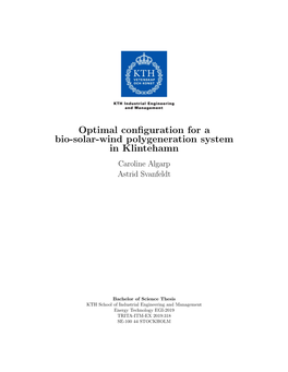 Optimal Configuration for a Bio-Solar-Wind Polygeneration