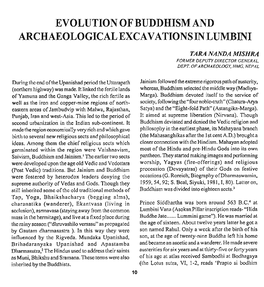 Evolution of Buddhism and Archaeological Excavations in Lumbini