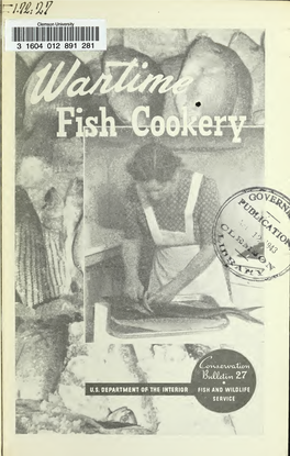 Wartime Fish Cookery